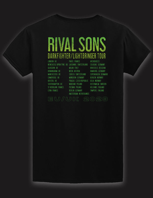 RIVAL SONS "Darkfighter Tour 23" T-Shirt BLACK