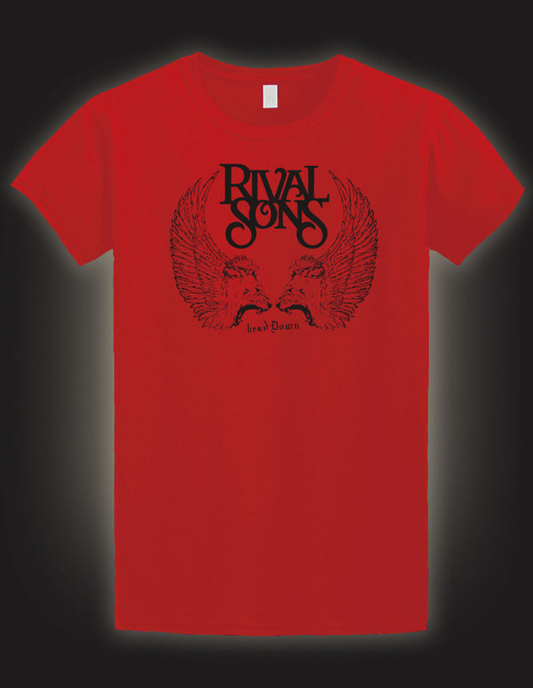 RIVAL SONS "Head Down" T-Shirt RED