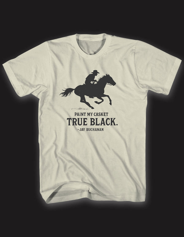 JAY BUCHANAN "True Black" T-Shirt NATURAL