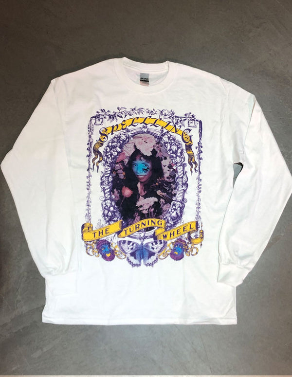 SPELLLING "Floral Flame" Long Sleeve WHITE
