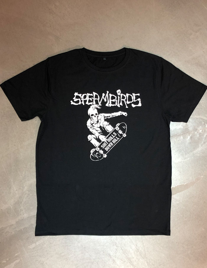 SPERMBIRDS "Skater" T-Shirt BLACK