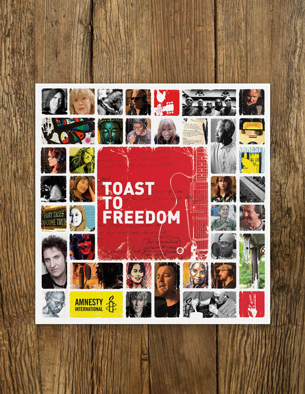 CARL CARLTON & THE SONGDOGS FEAT. THE AMNESTY INTERNATIONAL ALL STARS (#) "Toast To Freedom" 7" - Vinyl Single