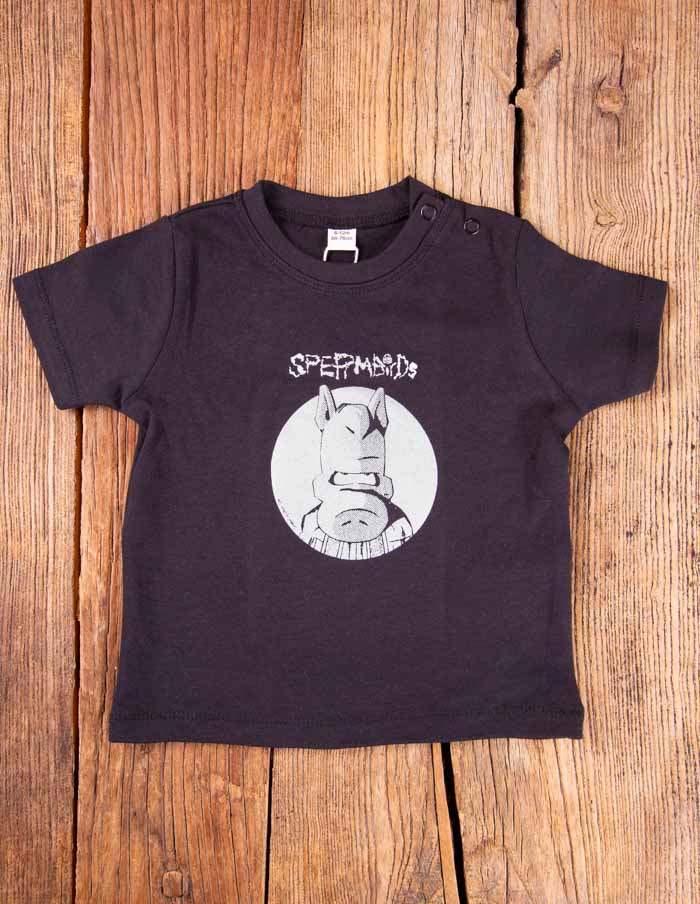SPERMBIRDS "Pig Classic" Babys or Kids- Shirt BLACK