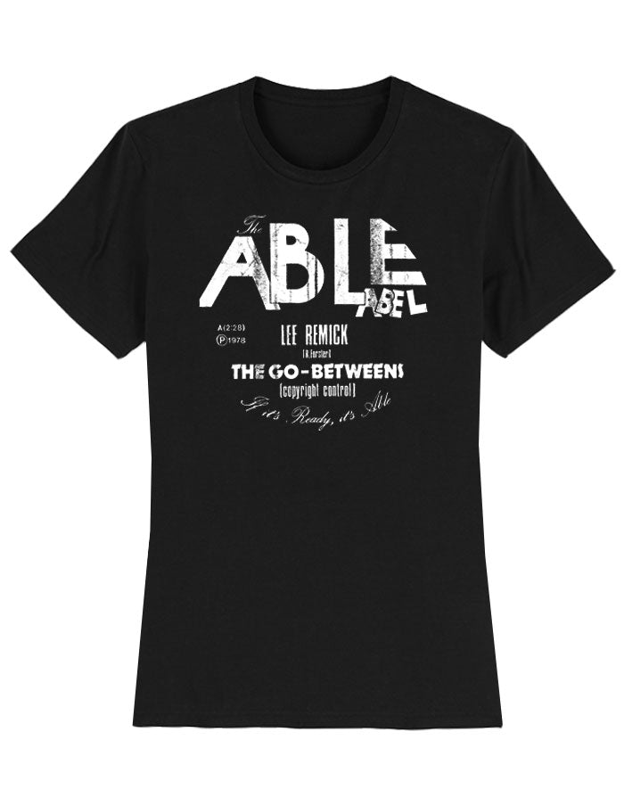 THE GO-BETWEENS "The Able Lable" Girls-Shirt BLACK