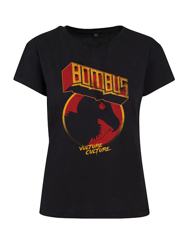 BOMBUS "Vulture Culture" Girls-Shirt BLACK