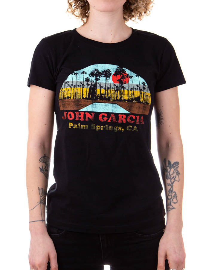 JOHN GARCIA "Palm Springs" Girls-Shirt BLACK