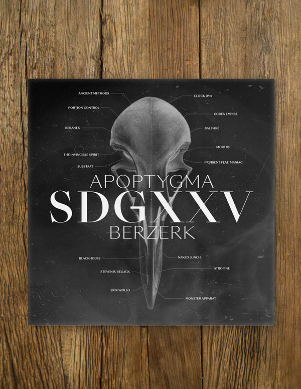 APOPTYGMA BERZERK "SDGXXV" double LP (Clear/Translucent Vinyl)