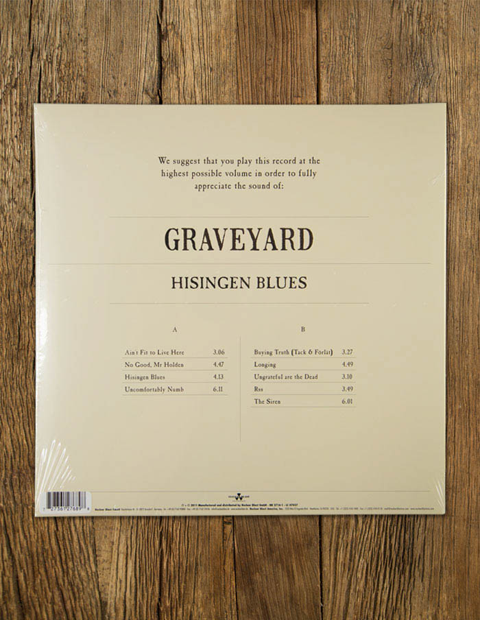 GRAVEYARD "Hisingen Blues" Vinyl LP YELLOW