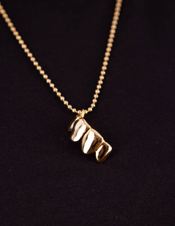 PEACHES "Grillz" Necklace GOLD