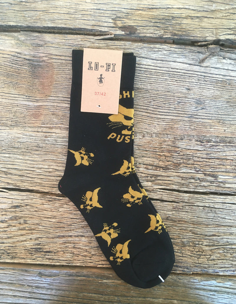 NASHVILLE PUSSY "Cat" Socks BLACK/GOLD