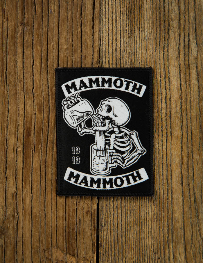 MAMMOTH MAMMOTH "Drunken Skull" Patch BLACK