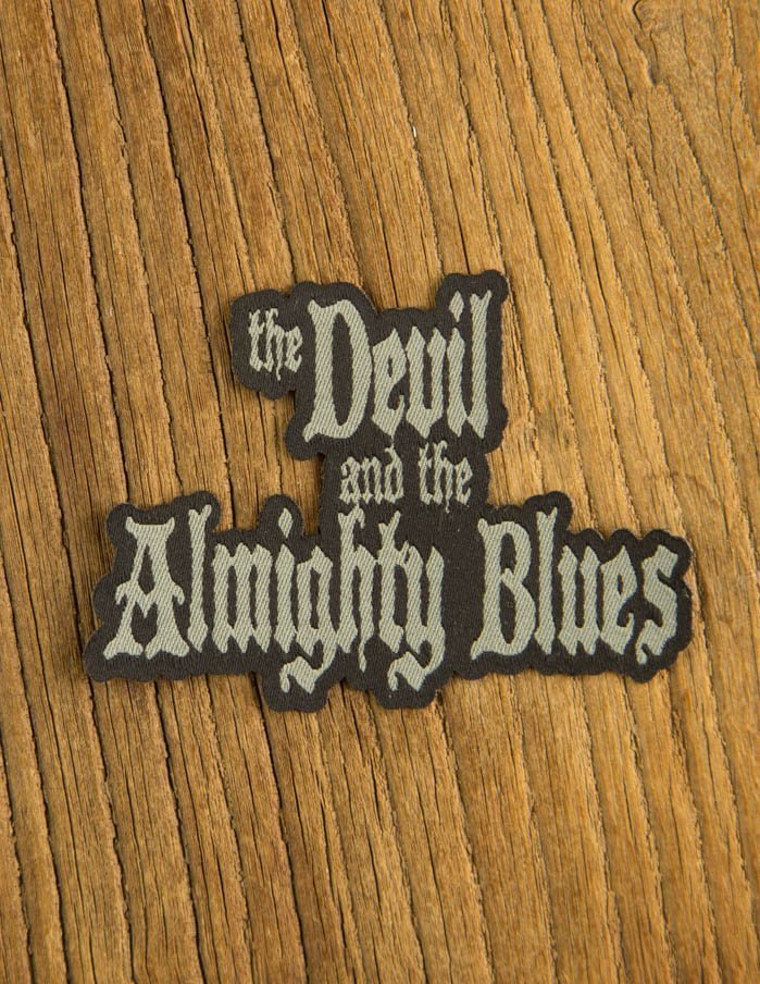 THE DEVIL AND THE ALMIGHTY BLUES “logo” Woven Patch BLACK