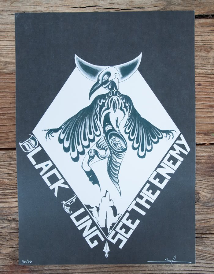 BLACK LUNG "See The Enemy" limited Poster