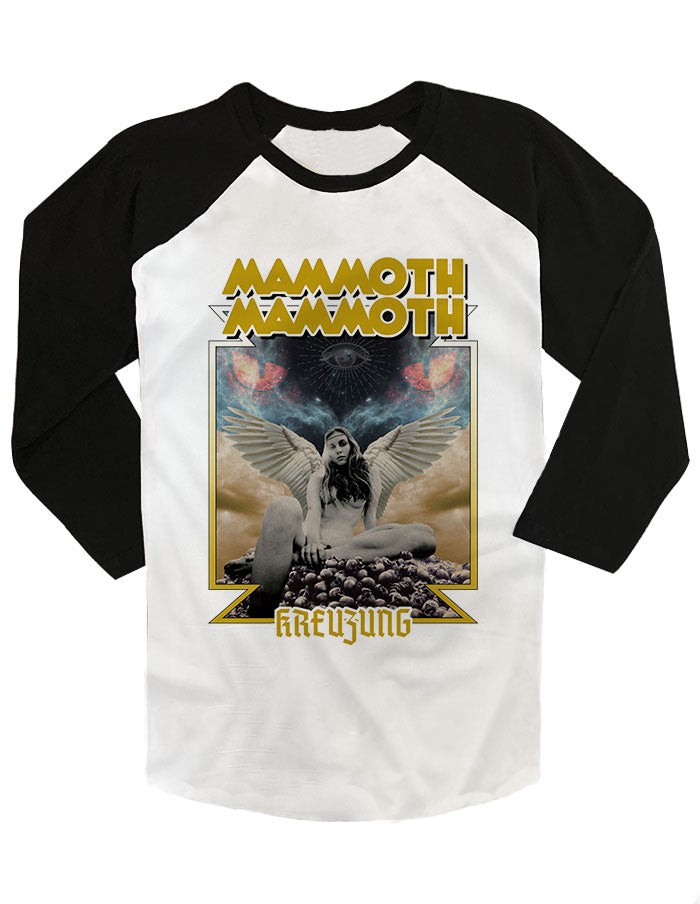 MAMMOTH MAMMOTH - "Kreuzung" Baseball Tee with 3/4 sleeves BLACK/WHITE