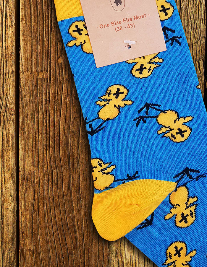 MILLENCOLIN "Bird" Socks YELLOW/BLUE