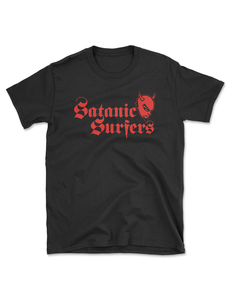 SATANIC SURFERS "Devil Logo" T-Shirt BLACK