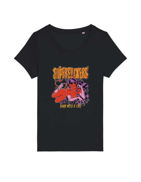 SUPERSUCKERS "Coop" Girls Shirt BLACK