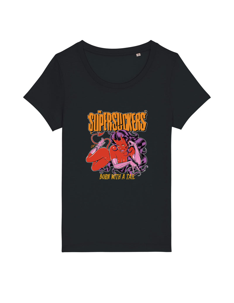 SUPERSUCKERS "Coop" Girls Shirt BLACK