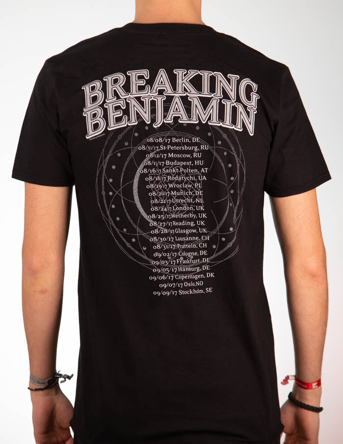 BREAKING BENJAMIN "Circle EU Tour 2017" T-Shirt BLACK