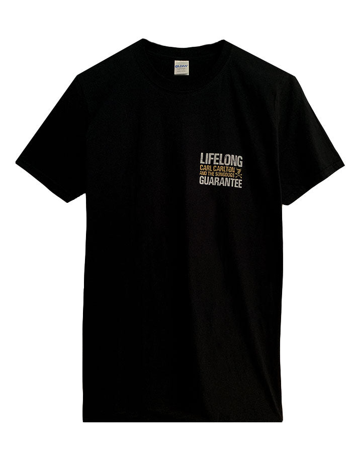 CARL CARLTON "Lifelong Guarantee SMALL" T-Shirt BLACK