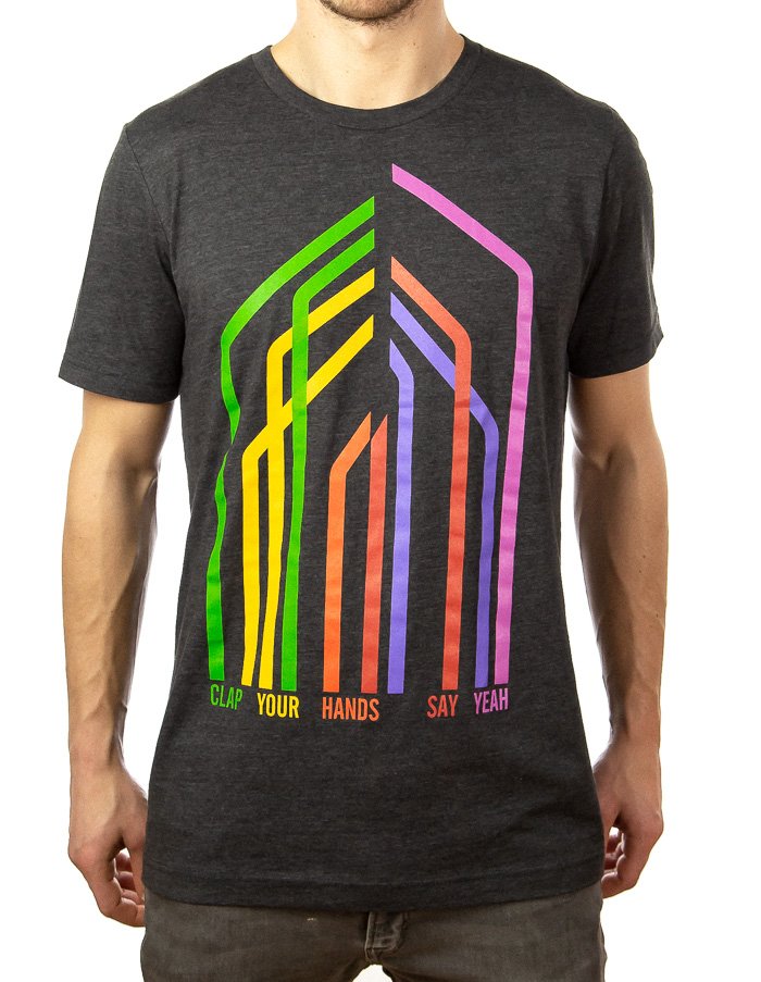 CLAP YOUR HANDS SAY YEAH "Monolith" T-Shirt CHARCOAL