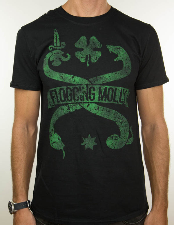 FLOGGING MOLLY "snake vintage" T-Shirt BLACK
