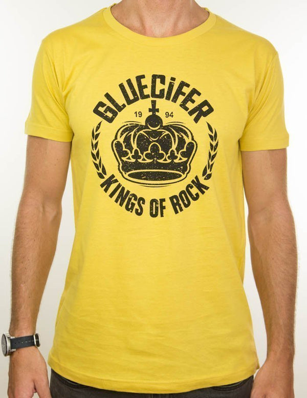 GLUECIFER "crown" T-Shirt YELLOW