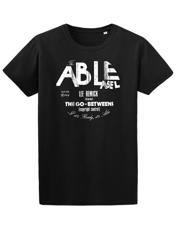 THE GO-BETWEENS "The Able Lable" T-Shirt BLACK