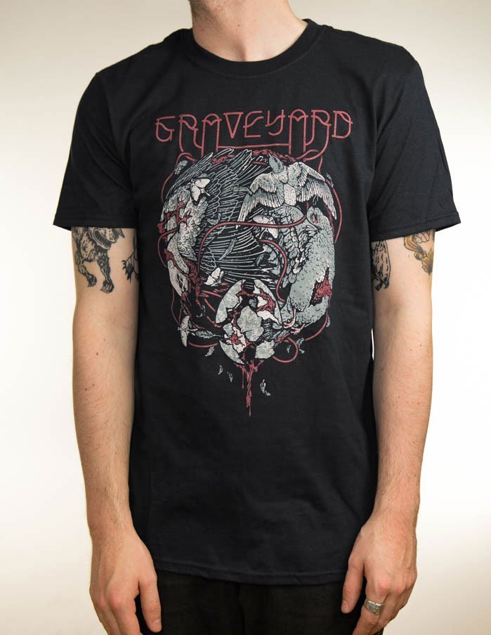GRAVEYARD "Fen Firebird" T-Shirt BLACK
