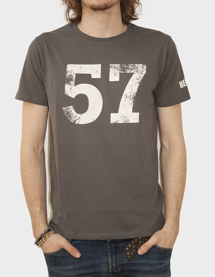 KLAUS MAJOR HEUSER BAND "57-Tour" T-Shirt CHARCOAL