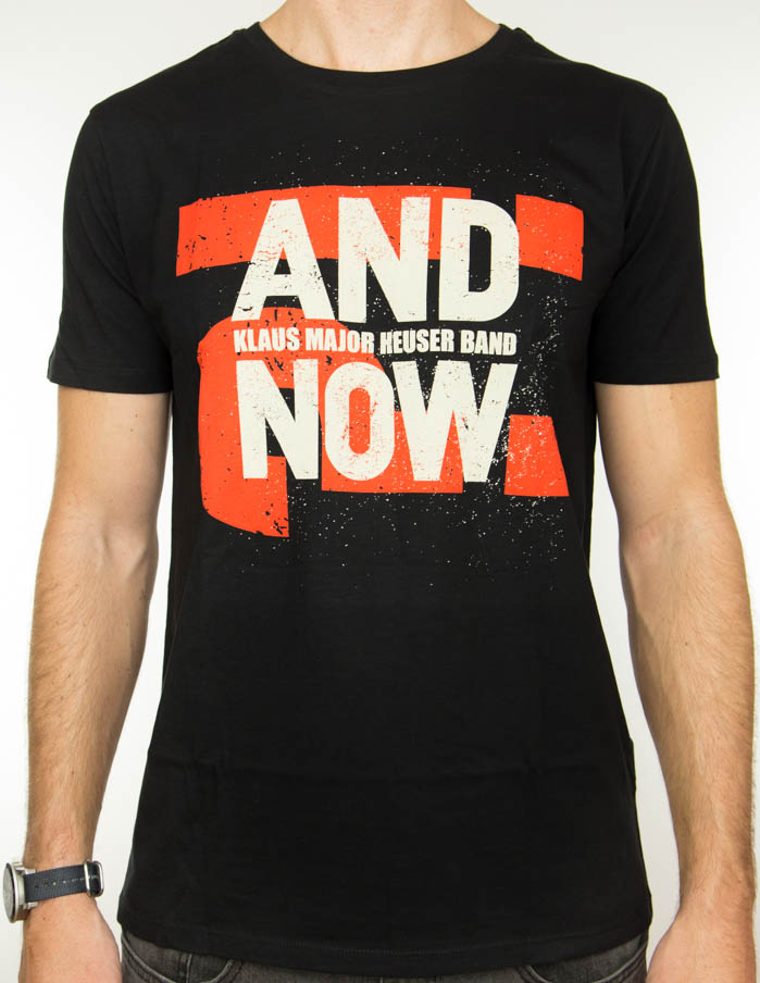 KLAUS MAJOR HEUSER BAND "and now" T-Shirt BLACK