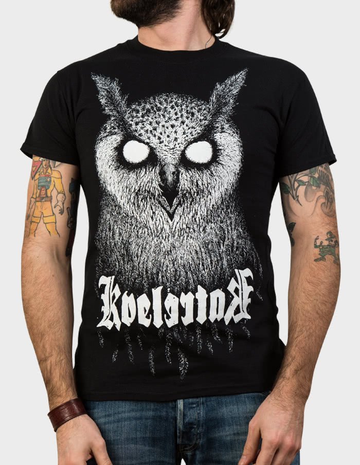 KVELERTAK "Barlett Owl Black" T-Shirt BLACK