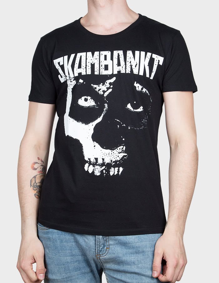 SKAMBANKT "Skull" T-Shirt BLACK