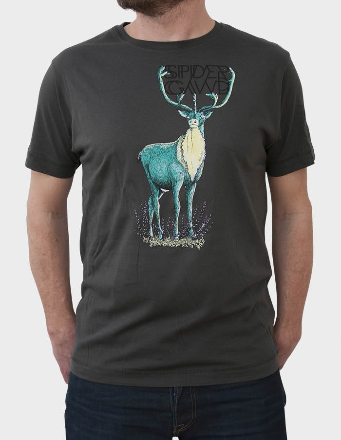 SPIDERGAWD "Caribou" T-Shirt DARK GREY