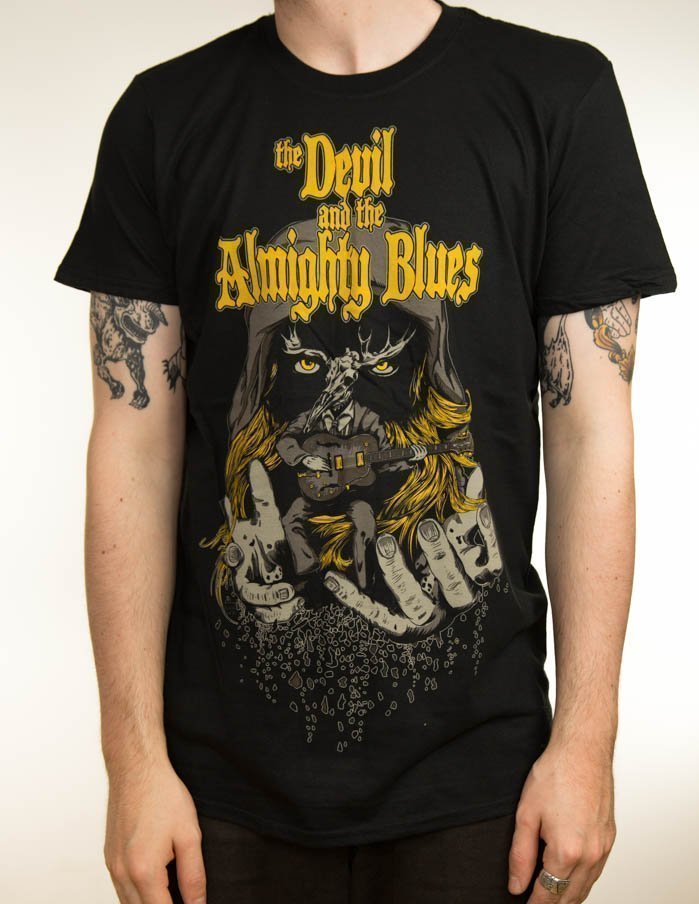 THE DEVIL AND THE ALMIGHTY BLUES "Deer" T-Shirt BLACK