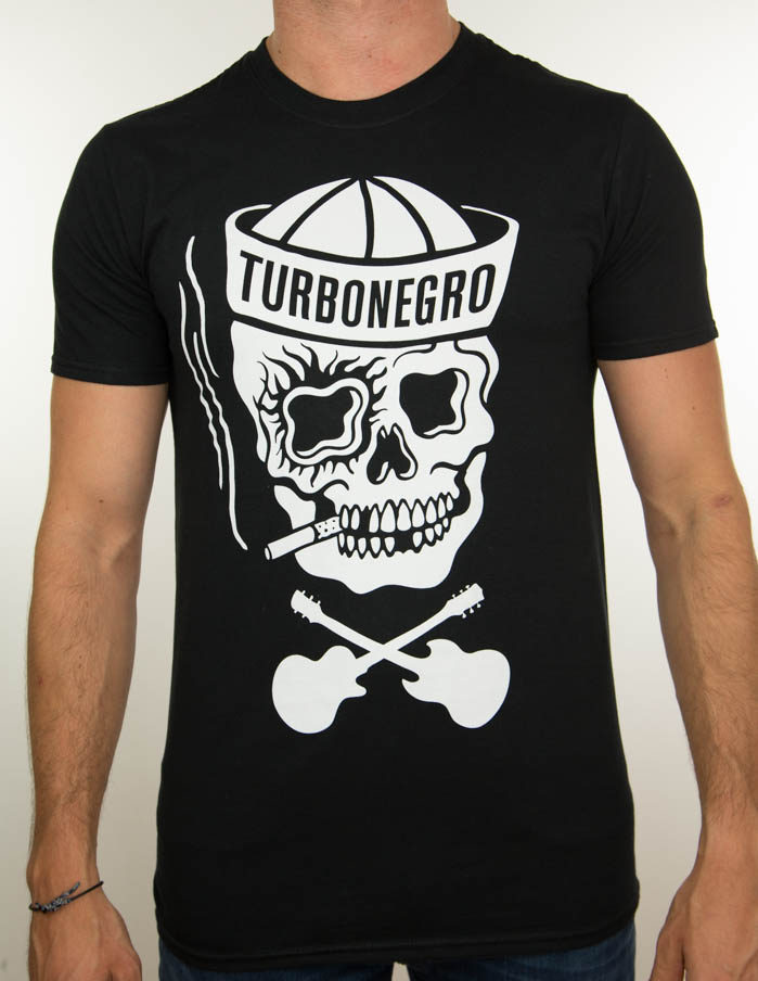 TURBONEGRO "Sailor Skull" T-Shirt BLACK