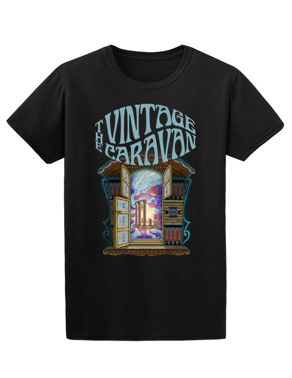 THE VINTAGE CARAVAN “Monuments Cover” T-Shirt Black