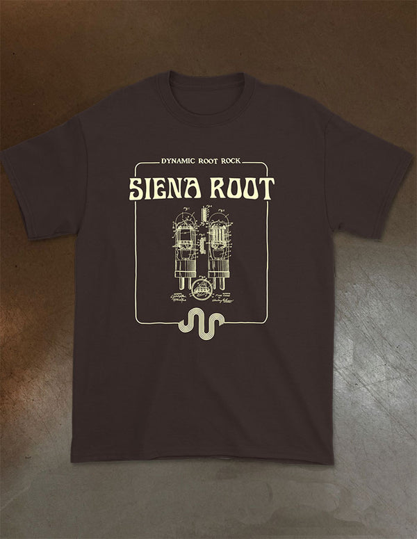 SIENA ROOT "Dynamic Root Rock" T-Shirt Dark Brown