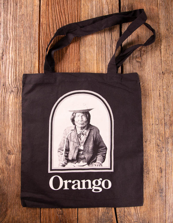 ORANGO "Nana" Cotton Tote Bag BLACK