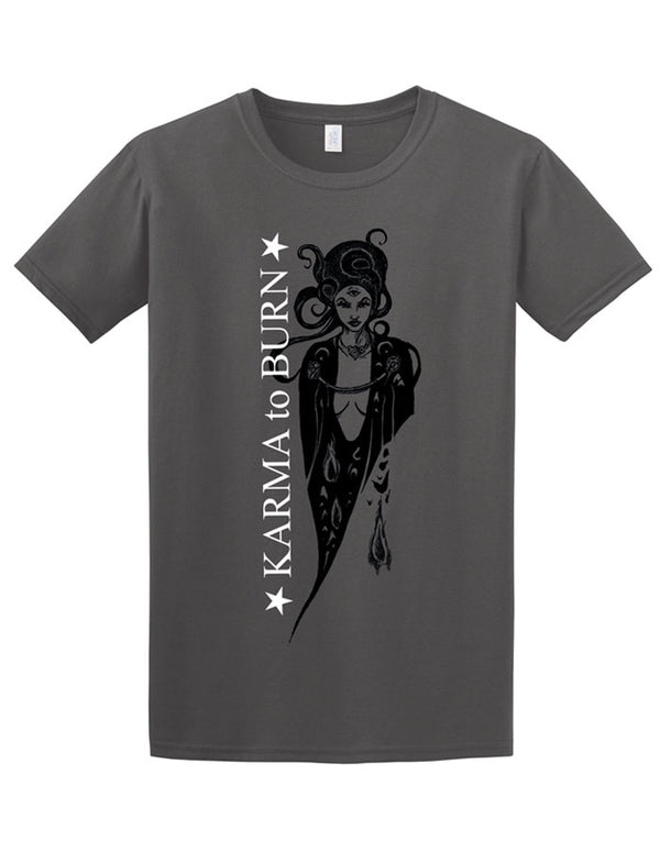 KARMA TO BURN "Witch" T- Shirt CHARCOAL
