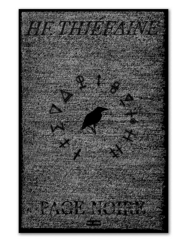 THIEFAINE "Page Noire" Poster BLACK