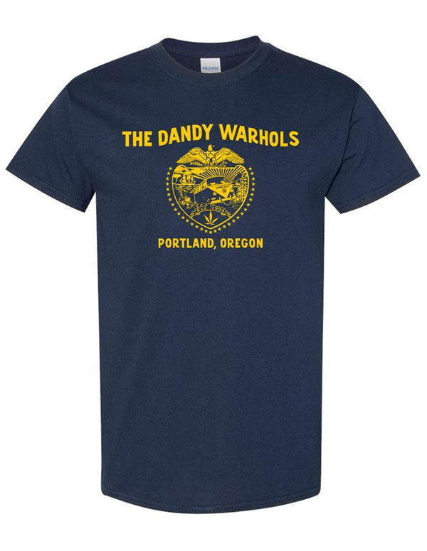THE DANDY WARHOLS "Portland" T-Shirt NAVY