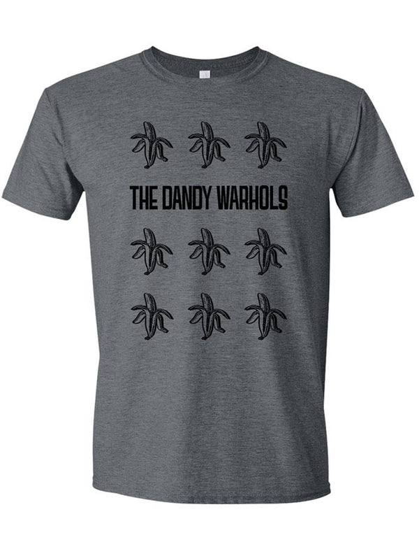 THE DANDY WARHOLS "Repeating Banana" T-Shirt DARK HEATHER