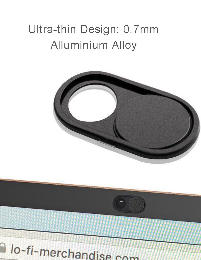 WEBCAM COVER 2-Set Aluminium Alloy Black